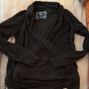 Anthropologie Black V-Neck Sweater